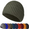 Baynetin Wintermütze Strickmütze, Weich, Warm, Stretch, Bequem, Atmungsaktiv Beanie Mütze Roll up Edge Cuffed Plain Schädeldecke Fisherman Hut Unisex (Armeegrün)