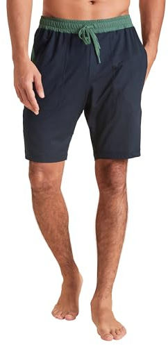 CALIDA DEEPSLEEPWEAR Balancing Bermudas Herren, temperatur-& feuchtigkeitsregulierend, für Sensible Haut,Seitentaschen Dark Sapphire 50