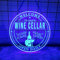 Benutzerdefinierte Weinbar Acryl Wand Kunst LED Licht Personalisierte Alkohol Trinken Namensschild Home Decor Wein Shop Terrasse Dekoration Mann Höhle Weihnachten Neon Zeichen