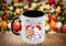 BUBI DUDI Tasse Geschenk idee für Freunde Familie Kollegen Lustig Süß mit text  Merry Christmas  (Schwarz)