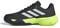 adidas Men's CourtJam Control 3 Clay Tennis Shoes, Carbon/Zero met./Lucid Lemon, 11.5 UK