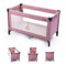 Zekiwa Kinder Reisebett [+ TRANSPORTTASCHE] XL 125 x 65 cm, für Babys und Kinder ab Geburt bis 15 kg, Reisebett Baby Leicht, Kompakt Faltbar + Faltboden - Farbe Coffee Gästebett und Babybett