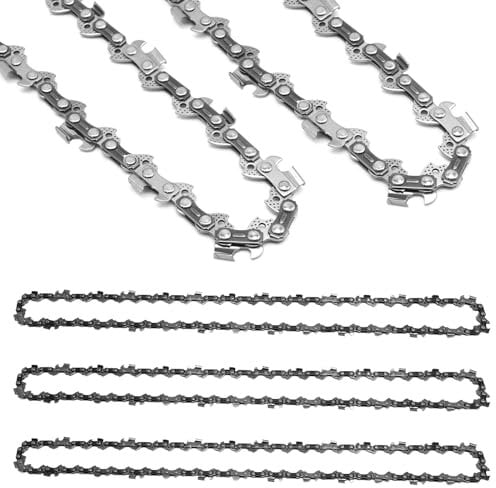 Hoypeyfiy 3 Pcs Chainsaw Chain 62 Drive Links Chain Replacement for Husqvarna 136 137 141 142 Replacement for Mac Allister MCSWP2400S MCSWP2400S-2
