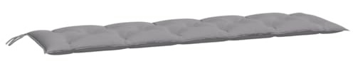 vidaXL Gartenbank-Auflage Grau 180x50x7 cm Oxford-Gewebe