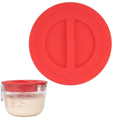 PUREKRA Silicone Lid for AB 8 Cup Measuring Cup, Silicone Replacement Lids Only Fits AB 8-Cup (2 Liters) Glass Measuring Bowl, Dishwasher & Microwave Safe (Cup not Included)