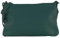 modamoda de T258 Damen Leder Umhängetasche Clutch Kosmetiktasche handmade in Italy, Farbe:Petrol