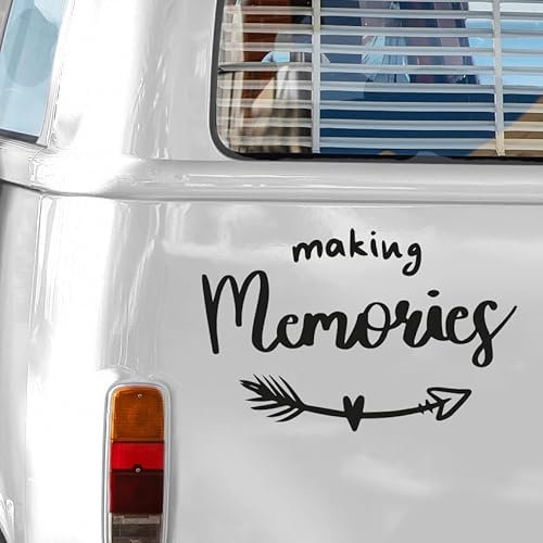 Camper-Van Aufkleber 'Making Memories' Design | Vielseitige Sticker für Camping, Reisejournale & Mehr | Hochwertiges Vinyl