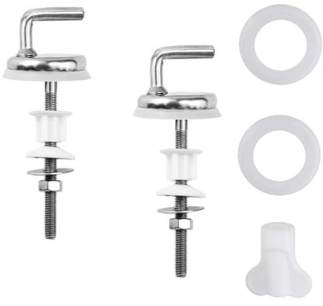 Stainless Steel Toilet Seat Hinges - 2 Pack Universal Toilet Seat Top Fittings