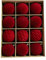 12 stück 8cm weihnachtskugeln Kunststoff groß XXL samt rot christbaumkugeln Velvet Christbaumschmuck weihnachtsbaumschmuck (02-Rot 02, 6cm)