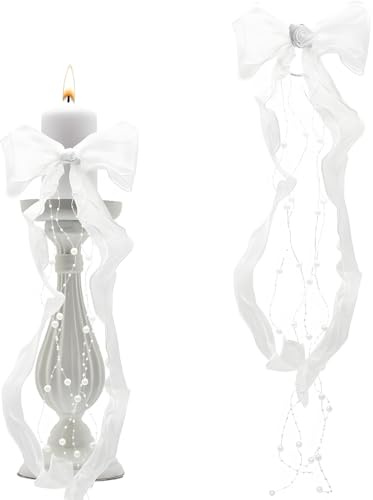 FENQURO 1 Pcs haarschmuck kommunion mädchen, Mädchen Kommunion Haarschmuck Haarkamm Erstkommunion Kopfschmuck mit Weiß Blüten Perlen Organza Bänder für Kommunion Hochzeit Blumenmädchen