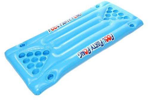 Pool Pong Spiel Luftmatratze Floating Pong Luftmatratze Schwimmender Biertisch Bier Aufblasbare Pong Tisch Lounge Floating Floß Spielzeug Für Erwachsene