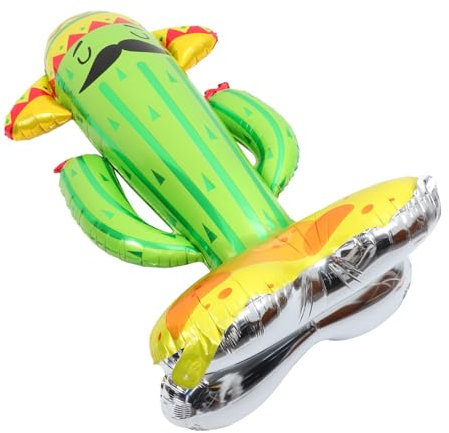 BESPORTBLE Cartoon Kaktus Folienballon Stehender Kaktus Für Sommerdekoration Für Hawaiianische Partys Hochwertige Aluminiumfolie Langlebig Und Leicht