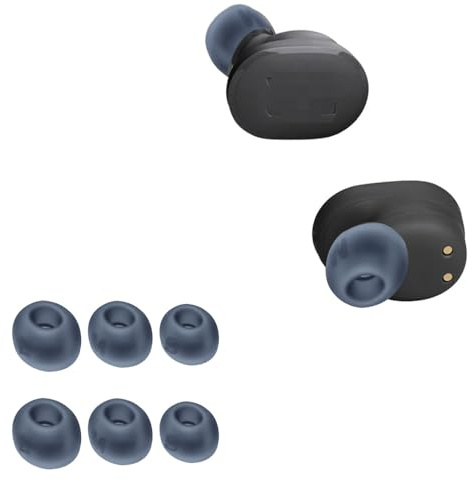 Ersatz Silikon Ohrstöpsel für JBL Tune Buds, Ersatzpolster In-Ear Ohrpolster Kopfhörer Aufsätze,6 Stück Polster (Blue)