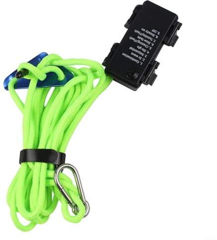 Corde de haubanage LED pour tente, 300 cm, paracorde lumineuse, avec 8 modes, étanche IP66, phosphorescente, pour camping, randonnée (300 cm, vert)