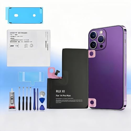 RUI XI Battery compatible for iPhone 14/14 Plus/14 Pro/14 Pro Max +Free Tools (For iPhone 14)