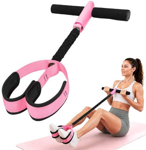 Bande de Resistance Musculation | Poignées Antidérapantes, Sport Maison Femme Abdos Musculation Appareil Fitness Materiel pour Perte de Poids, Entraînement