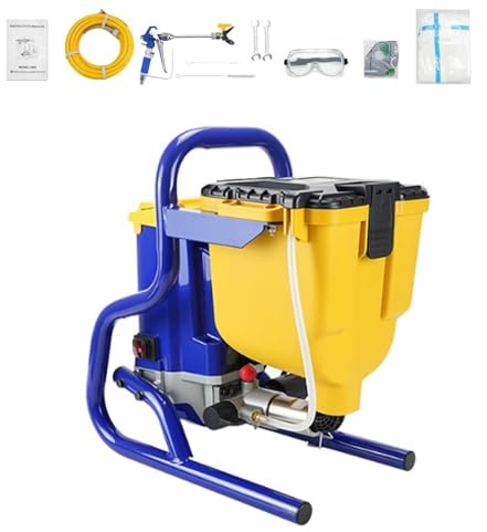 Airless-Sprühsystem, tragbare Sprühpistole mit Anti-Verstopfungs-Design, geeignet für den privaten und gewerblichen Gebrauch, kompatibel mit Wandfarben, Latexfarben und Lacken, 110 V