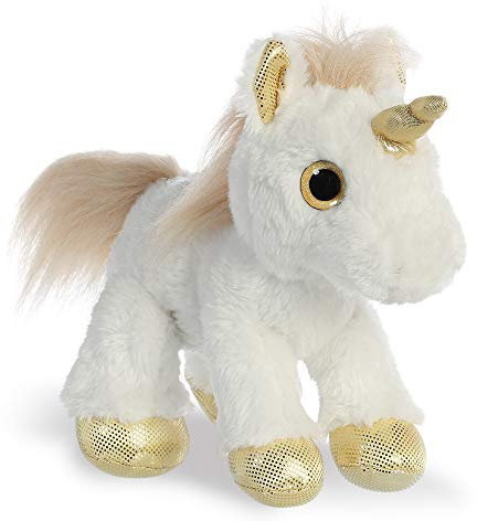 Aurora Juguete Peluche Sparkle Tales' St Unicornio Blanco Y Dorado 31Cm
