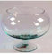 TrAdE Shop Traesio Calice AMPOLLA Boccia Vetro 18CM H 14CM Confetti CENTROTAVOLA Vaso Fiori Candela