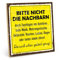 TypeStoff Holzschild mit Spruch – BITTE NICHT DIE NACHBARN – im Vintage-Look mit Zitat als Geschenk und Dekoration - HS-00454