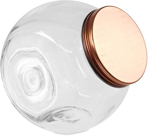 Air Tight Glass Penny Candy Jars Large Storage Glass Jars 1.6 Litre Capacity