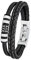 s.Oliver Armband Edelstahl Leder Herren Armschmuck, 20+2 cm, Silber, Kommt in Schmuck Geschenk Box, 2027438