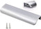 LONTAN Tiradores ocultos de 128 mm para armario, 10 unidades, níquel cepillado, tiradores de puerta de cocina, tiradores de aluminio, tiradores de cocina, tiradores de cajones ocultos