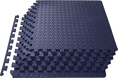 Meisterhome - 60x60x1cm - 15 Stuck - 5.4 m² -Tardis blue Schutzmatten Set Puzzlematte Bodenschutz Matte - Puzzle Bodenschutzmatten Unterlegmatte | Fitnessmatte Turnmatte Sportmatte Trainingsmatte