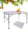 Klapptisch für den Außenbereich, tragbar, Aluminium, leicht, Picknicktisch mit Tragegriff für Küche, Esszimmer, Catering, Buffet, Grillparty, langlebiges tragbares Design