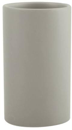 Spirella Zahnputzbecher Zahnbürstenhalter Keramik Tube 7x11,5 cm Taupe Matt, Brown