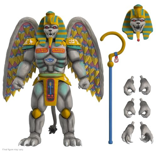 Super7 ULTIMATES! Mighty Morphin Power Rangers King Sphinx - 8 Power Rangers Action Figure with Accessories Classic TV Show Collectibles