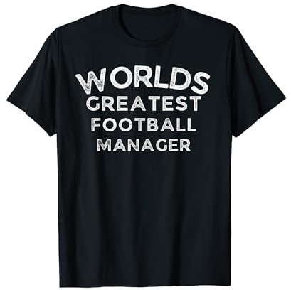 Worlds greatest football manager, sports coach gaming tee T-Shirt