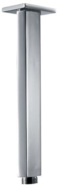 Braccio doccia a soffitto acciaio inox quadrato 20 cm KYOTO - Satinato