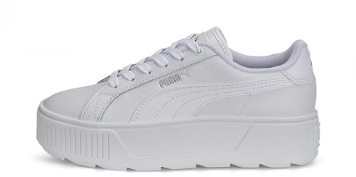 Puma Karmen L Jr, Unisex-Tennisschuhe für Kinder, weiß, 38.5 EU
