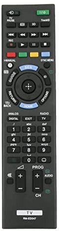 VINABTY RM-ED047 Replacement Universal Remote Control fit for Sony Bravia TV Remote Controller RM-ED044 RM-GD009 RM-GD026 RM-GD025 RM-GD027 RM-GD024 RM-GD028 RM-GD017 RM-GD019 RM-GD020