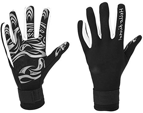 Jerliflyer Guanti da Immersione, Guanti in Neoprene Caldi da 2 mm, per Subacquee Protettivi Adulti per Surf Kayak Snorkeling Velo(m-Nero)