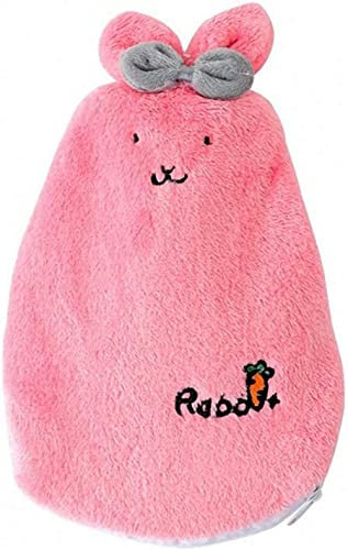 KRIADO Bouillotte Eau Chaude Lapin en Peluche Injection Chaud Hiver Couverture Détachable Chauffe-Mains Hiver Produits De Réchauffement Bouillotte Micro Onde