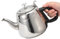 Stainless Steel Teapot With Sieve Insert - 2L Silver Stove Top Kettle for Coffee and Tea Making - Hot Water Pot With Filter