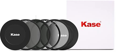 Kase Wolverine Magnetische 77 mm Vari ND Kit 2. Generation 1.5-10 Stop ND3 auf ND1000, CPL, vordere und hintere Kappen, stoßfest, gehärtetes optisches Glasfilter, inkl. Anti-Rotations-Adapter
