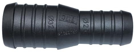 1, 2, 3, 5 ou 10 raccords de tuyau 32 mm à 25 mm droit réduit RGV PA GF30 noir (1)