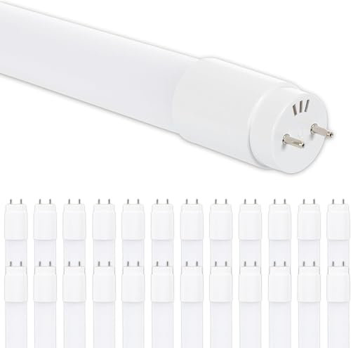 CLAR - LED Röhre 60cm T8 18W, Ersatz für Leuchtstoffröhre 60 cm, Kaltweiß 4000K, Leuchtstoffröhre mit Fassung, Feuchtraumleuchte geeignet, Neonröhre LED 60cm, Neutralweiß 4000ºK (Pack 25)