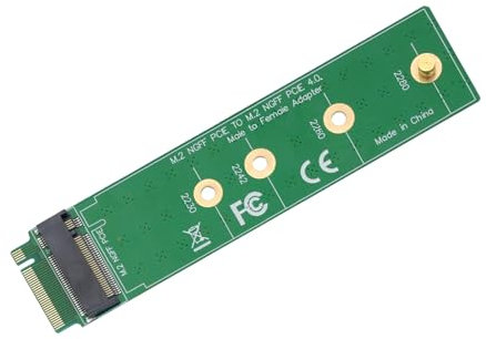 suckoo NVME M-Key M.2 PCIE 4.0 Extension Adapter Card NGFF M2 NVME PCIE SSD Hard Drive Gold Finger Adapter Board Protection Test Card Compatible with 2280 2260 2242 2230 SSD