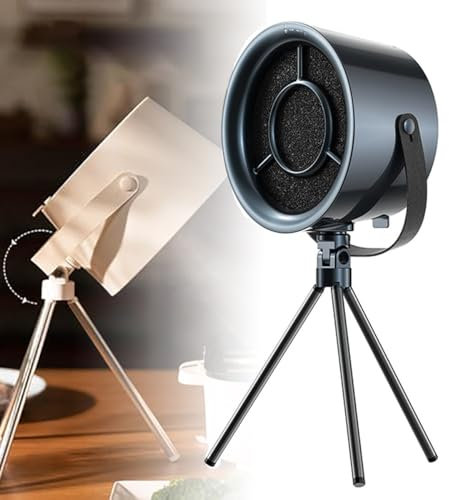OPSREY Hotte de Bureau, Mini hotte, Petit extracteur Portable, 3 Vitesses, réglage de l'angle de la Hauteur, Rechargeable par USB, hotte à Faible Bruit pour Cuisine, Maison, Barbecue, marmite Black