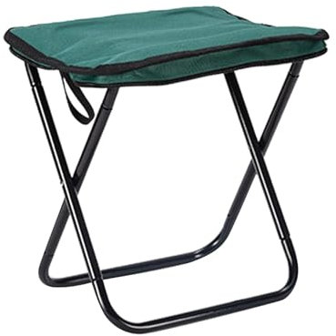 Amagogo Tabouret de Camping, siège Portable, Mini Tabouret Pliant, Petite Chaise Pliante pour Pique-Nique, Barbecue, Jardinage, pêche, Concert, Vert
