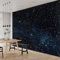 Vlies Fototapete Sternenhimmel Schwarz 350x256 cm Art Mauer VliesTapete Wandtapete Wanddeko Wand Wohnzimmer Schlafzimmer Wohnung Wandbilder