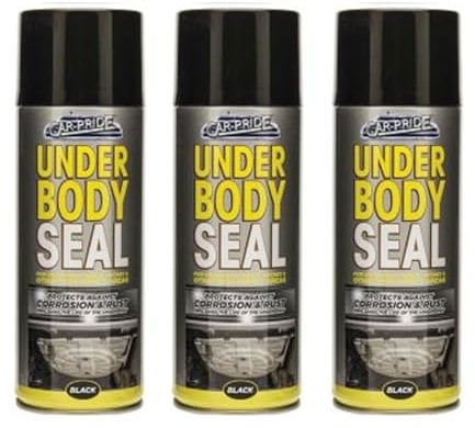 SDMAX Under Body Seal Black Aerosol Spray Paint, Corrosion And Rust Protection, High Performance, Easy To Use, Lightweight And Portable, Multipurpose Use, 400ml (3PCS)