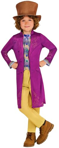 Rubies Official Warner Brothers Willy Wonka Child Costume, Kids Fancy Dress