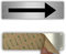 LEIASA | Señal Adhesiva Flecha - 5x18 cm - Grosor 0.8 mm - Aluminio - Rótulo de Flecha - Signo Dirección - Cartel Adhesivo 3M Flecha (Señal Flecha)