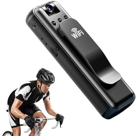 Body Cam, piccola telecamera di sicurezza, 0,13 pollici, videocamera indossabile per registrazione video e audio, mini dispositivo fotografico con clip per ciclismo, passeggiate e viaggi