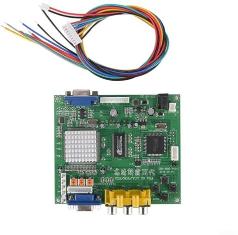 Multi-Signal-RGB-CGA-YUV auf VGA-HD-Video-Konverterplatine mit 24 Bit Farbe A/D für Arcade-Spielmonitore für HD9800 GBS8200